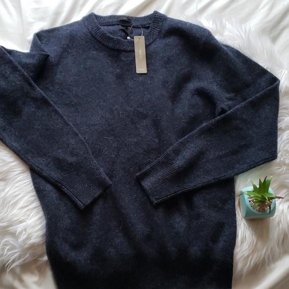 Jcrew Navy Slim Crewneck Sweater